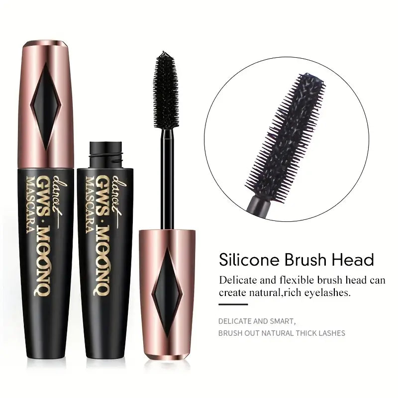 Mascara en fibre 3D, longue extension de cils volumisante noire, outil de maquillage des yeux imperméable