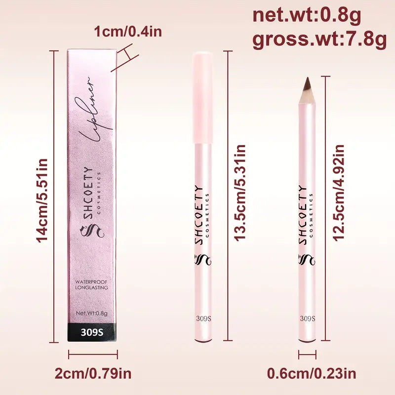 Waterproof Matte Brown Lip Liner: Long-lasting, Easy-to-Color Pencil for All Skin Types – Perfect for Lip Definition & Retouching