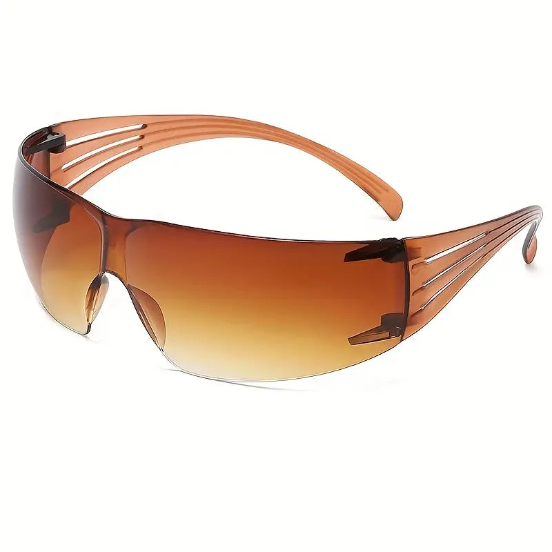 Y2K One-piece Fashion Sunglasses For Women Men Wrap Around Gradient Sun Shades For Cycling Beach Party Club