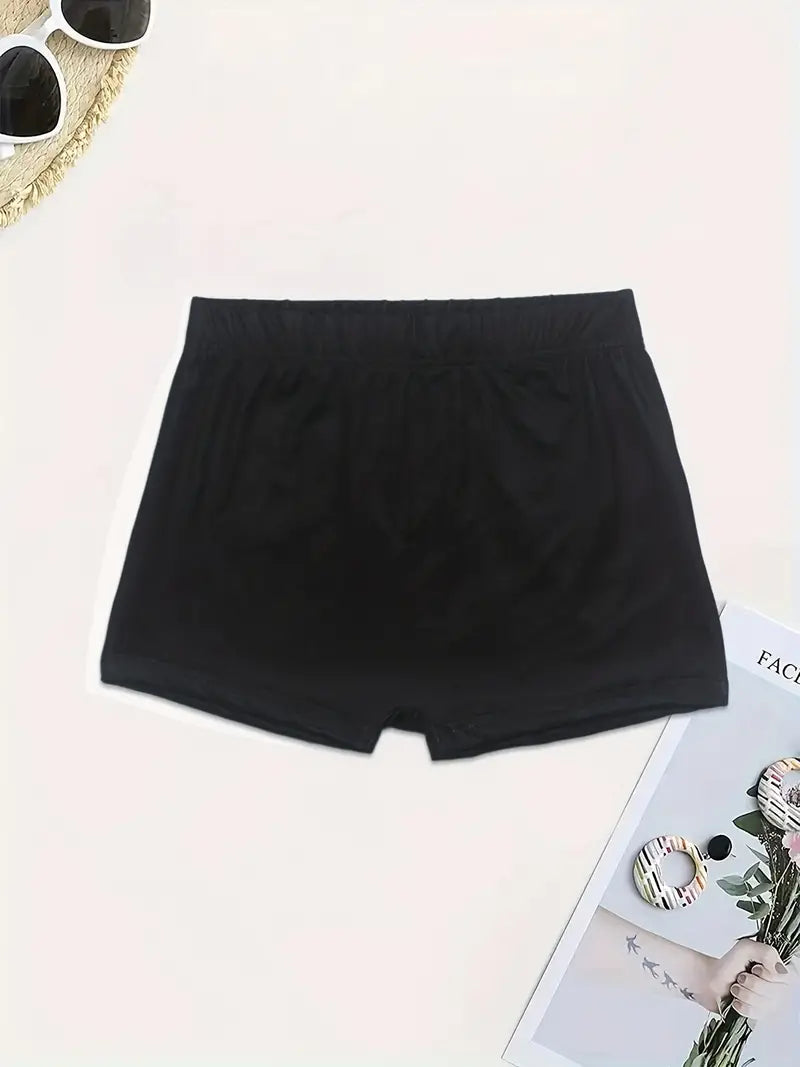 Letter Print Skinny Shorts, Sexy Shorts For Spring & Summer, Women's Clothing