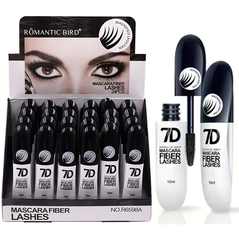 Mascara en Fiber de soie 7D effet 4D, outil de maquillage allongeant les cils, Mascara mince imperméable 