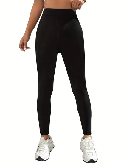 Women's Spring & Summer Clothing: Contrast Mesh Skinny Leggings with Casual Solid Color Elastic Waist!