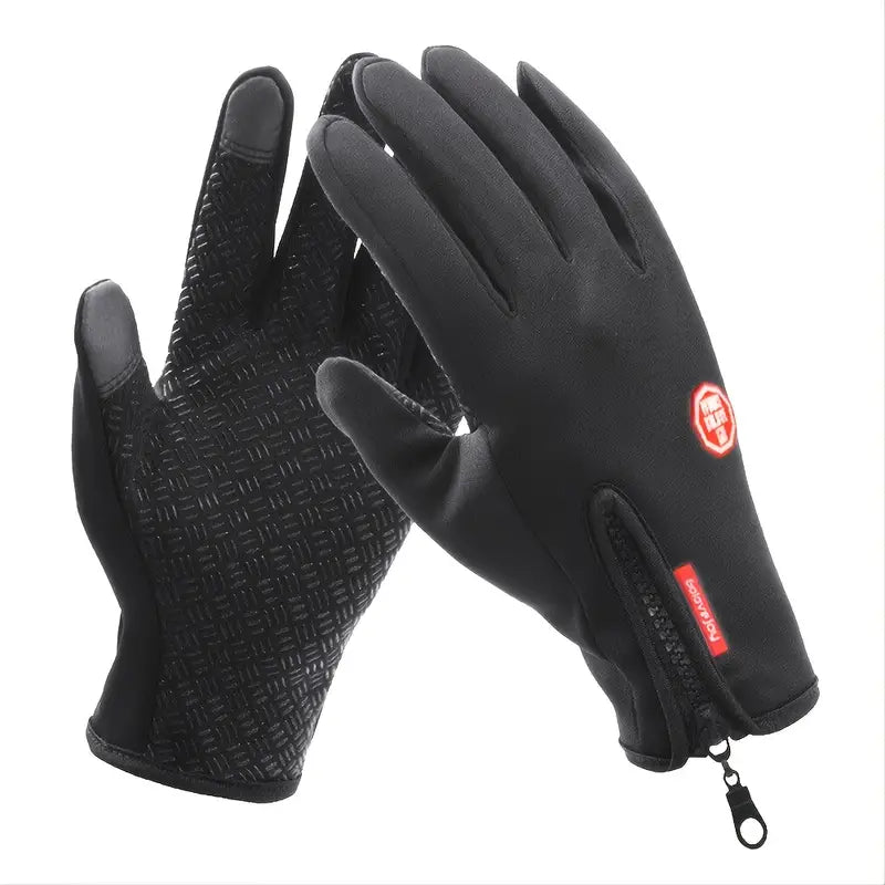 Gants d'hiver chauds, coupe-vent, chauds, utilisables pour écran tactile, gants en spandex (choisissez la taille en fonction de la circonférence de la main), choix idéal pour les cadeaux unisexes 