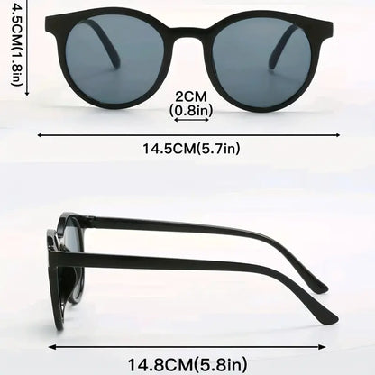 3 Pcs/Pack Minimalist Round Sunglasses, Fashion Summer Glasses For Outdoor Travel Accessories