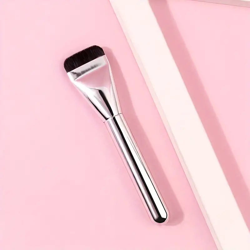 1pc New Ultra Thin Blade Shaped Flat Head Foundation Brush, Cosmetic Tool For Makeup Artists, Does Not Eat Powder