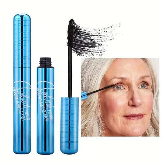 Mascara Prime Lash pour femmes âgées, Mascara Primelash noir pour seniors avec cils clairsemés Mascara volumateur imperméable, Mascara hypoallergénique pour yeux sensibles 