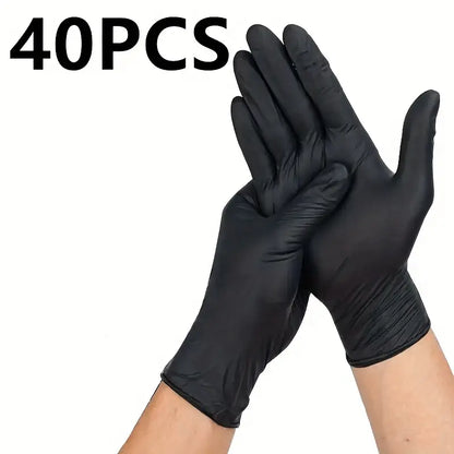 Black Disposable Latex Free, Disposable Gloves, Latex And Powder Free, Waterproof Household Cleaning Gloves, Multifunctional Gloves Suitable For Food Processing And Preparation, Kitchen, Painting, Beauty Salon