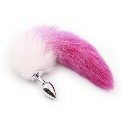 1pc Metal Anal Plug Fox Tail Butt Plug For Couple Sex Game Cosplay Feather Tail Plug Adult Anal Sex Toy For Women Erotic Accessories