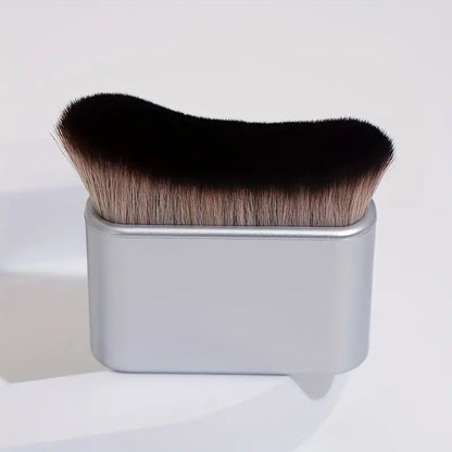 Kabuki Foundation Brush, Wave Top Powder Makeup Brush, Premium Quality Synthetic Dense Bristles Face Make Up Tool For Blending Liquid Cream Foundation Or Flawless Powder Cosmetics