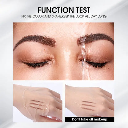 Eyebrow Gel, 0.5 Oz Clear Eyebrow Fixing Gel, Clear Waterproof Eyebrow Styling Gel, 3D Eyebrow Liquid Gel Natural Eyebrow Makeup