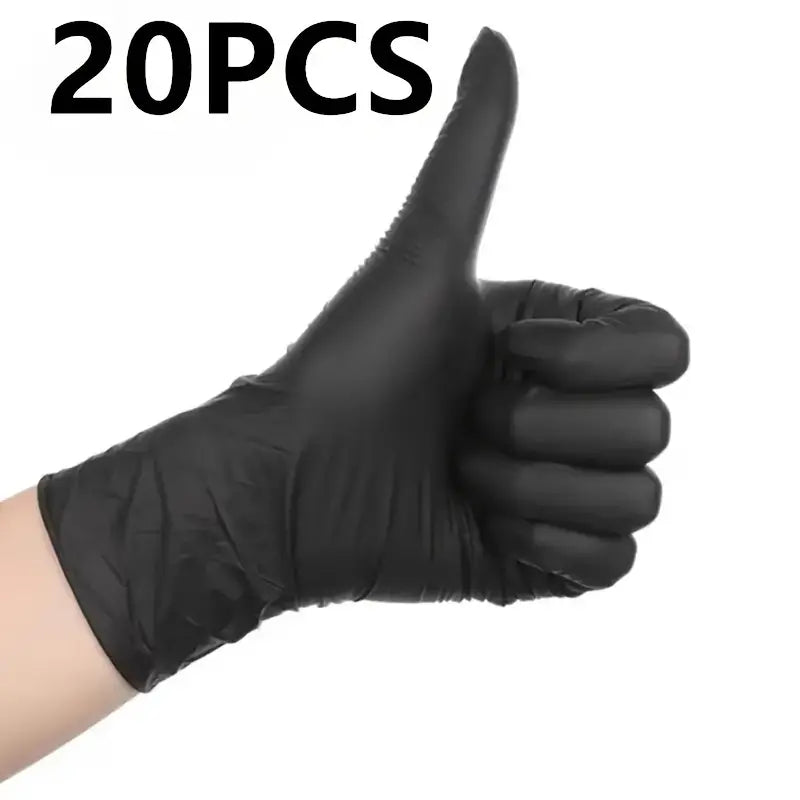 Black Disposable Latex Free, Disposable Gloves, Latex And Powder Free, Waterproof Household Cleaning Gloves, Multifunctional Gloves Suitable For Food Processing And Preparation, Kitchen, Painting, Beauty Salon