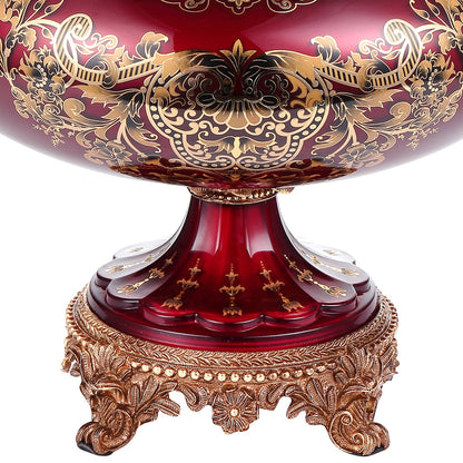 Urn Bronze Ruby Red Gold