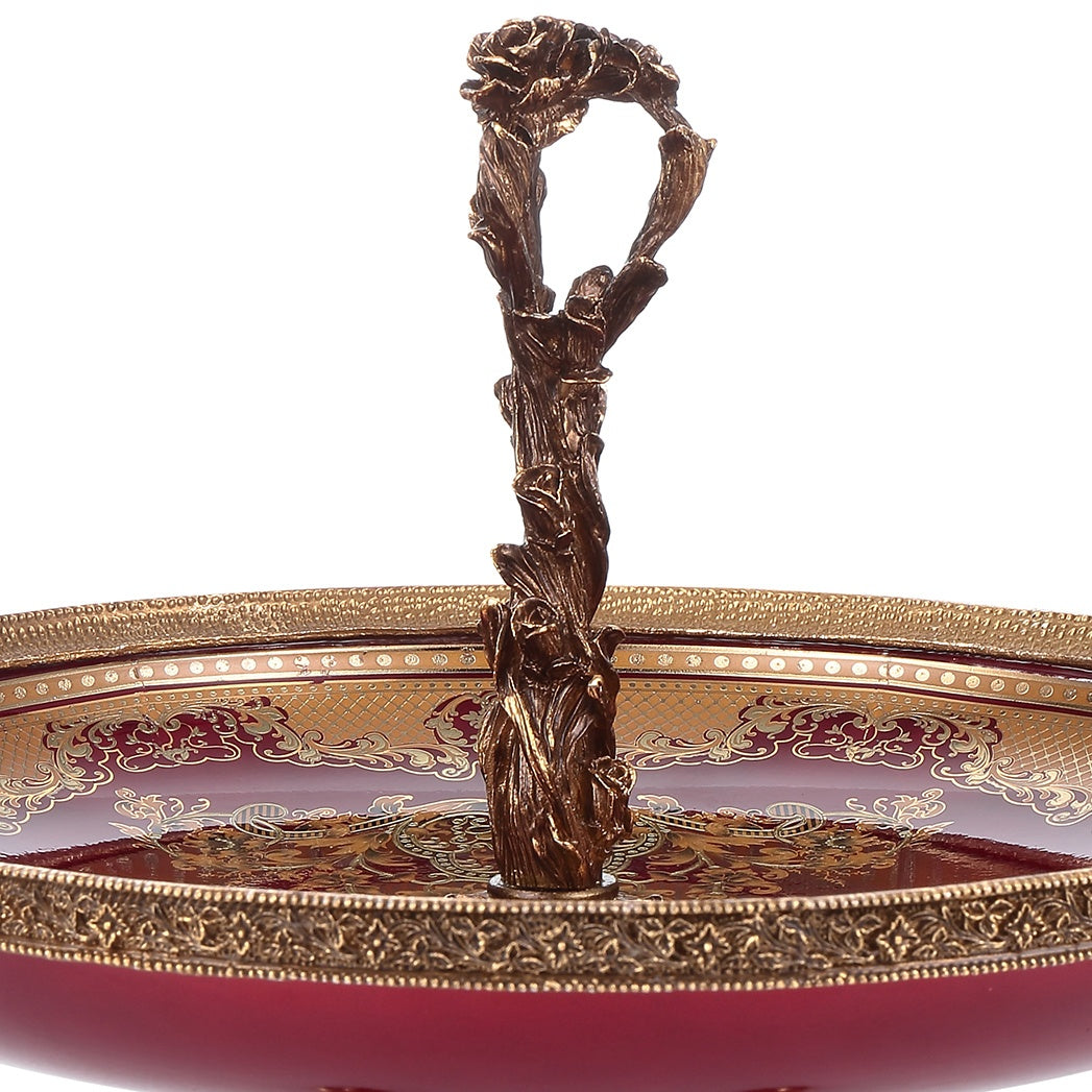 Bowl Bronze Ruby Red Gold