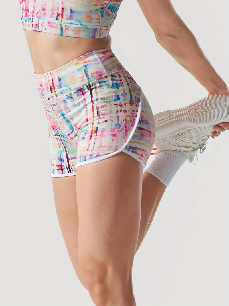 Look & Feel Amazing in Women's Colorful Yoga Shorts - Soft, Stretchy & Perfect for Fitness & Running!