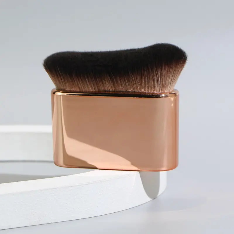 Kabuki Foundation Brush, Wave Top Powder Makeup Brush, Premium Quality Synthetic Dense Bristles Face Make Up Tool For Blending Liquid Cream Foundation Or Flawless Powder Cosmetics