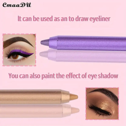 Multi-purpose High Pigment 12 Inclusive Matte Colors Eyeliner/Eyeshadow Pen - Create Brilliant Looks & Unleash Artistic Creativity