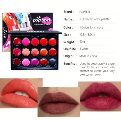 POPFEEL Complete Makeup Set - 24pcs -Warm Brown Tone Lip, Eye & Face Makeup, in Long-lasting Paste Form, Ideal Gift for Women & Girls