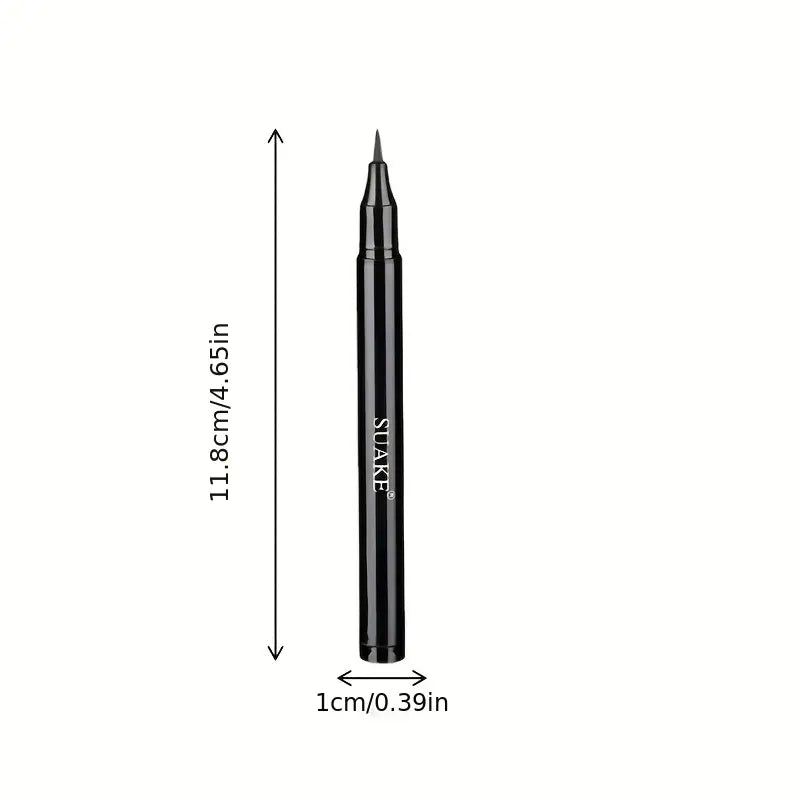 Long-Lasting Black Liquid Eyeliner Pen - Waterproof, Sweatproof, Anti-Oil, Smudge-Proof, Fast Drying Eyeliner Pencil for Beautiful Eye Makeup