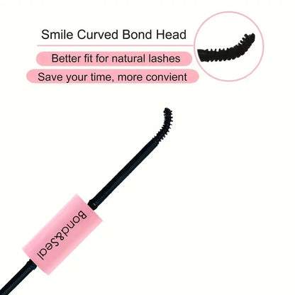 Waterproof & Long-Lasting Eyelash Extension Glue - At-Home DIY Lash Bond, All Skin Types, Sulfate-Free, 48-72 Hour Hold, with Curling Effect