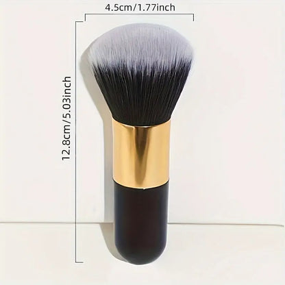 Pinceau à poudre de grande taille, 1 pièce, pinceaux de maquillage multifonctionnels noirs, pour fond de teint, Blush, sculpture, bronzant, outils de maquillage 