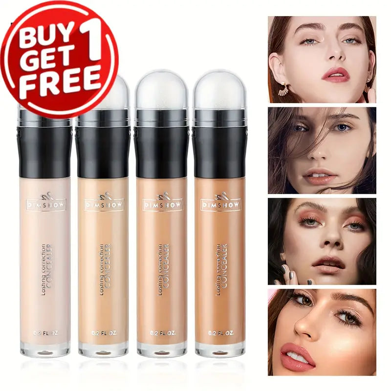 Waterproof 4-Color Concealer Pen - Oil Control, Dark Circle Coverage, Acne Treatment, Contouring Stick