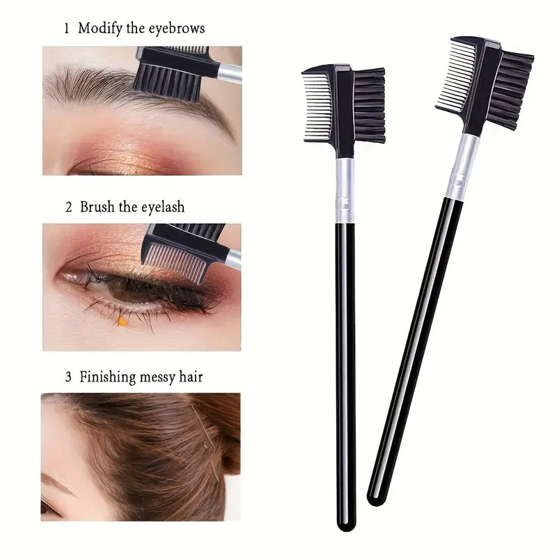 6 In 1 Lash Curler Set Eyelash Curler Eyebrow Brush Kit For Women With Lash Curler, Eyelash Comb Seperator, Mascara Brushes, Angled Eyebrow Brush And Comb, 10 Silicone Refills Pads For Lash & Brow