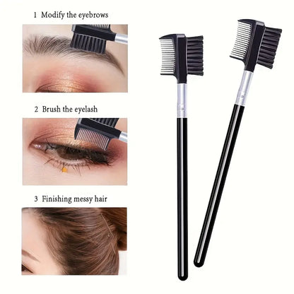 6 In 1 Lash Curler Set Eyelash Curler Eyebrow Brush Kit For Women With Lash Curler, Eyelash Comb Seperator, Mascara Brushes, Angled Eyebrow Brush And Comb, 10 Silicone Refills Pads For Lash & Brow