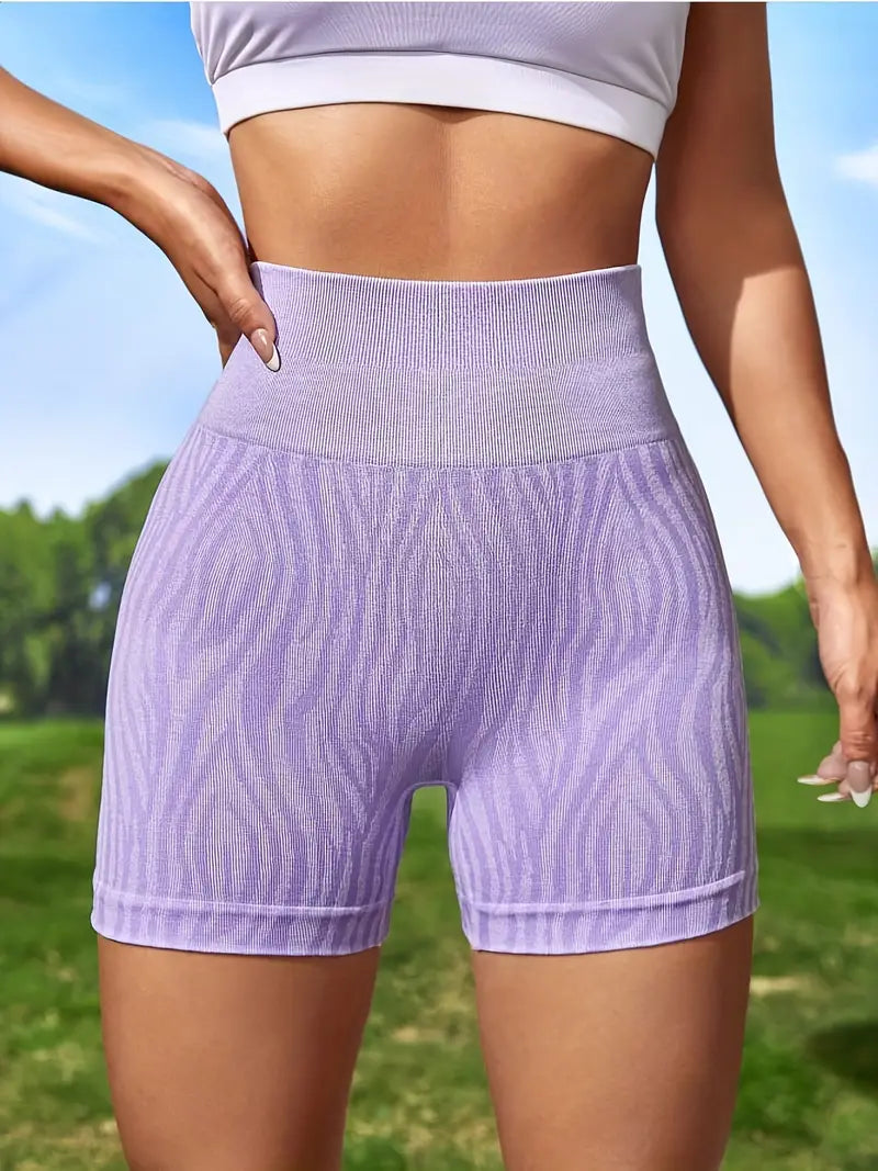 Short de sport imprimé zèbre pour rehausser les fesses, contrôle du ventre, short d'été respirant, Fitness, Yoga, vêtements de sport pour femmes 