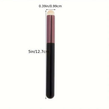 1pc Lip Brush With Short & Round Head, Portable Highlight & Concealer Lipstick Brush