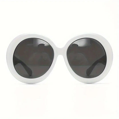 Oversized Round Sunglasses For Women Men Retro Gradient Fashion Anti Glare Sun Shades Props For Beach Party Club