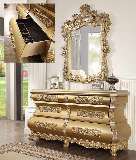 Dresser in Metallic Bright Gold