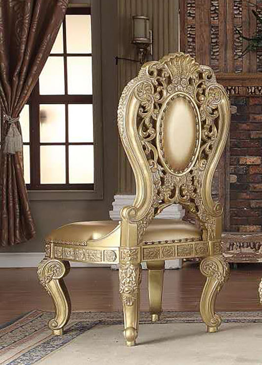 Side Chair in Metallic Bright Gold