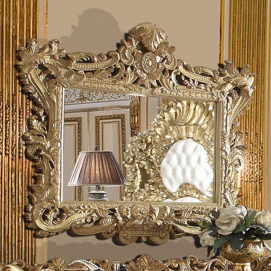 Bedroom Mirror Metallic Gold