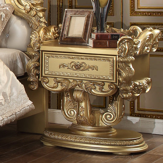 Nightstand in Metallic Gold