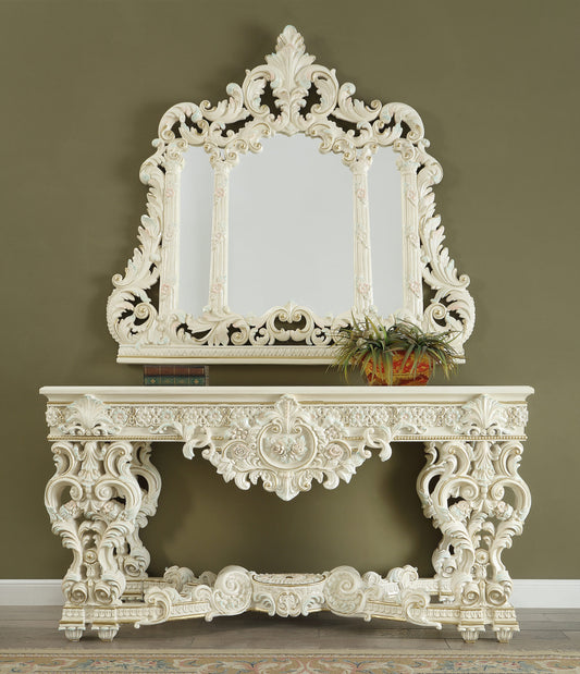 Console Table in Soft Ivory