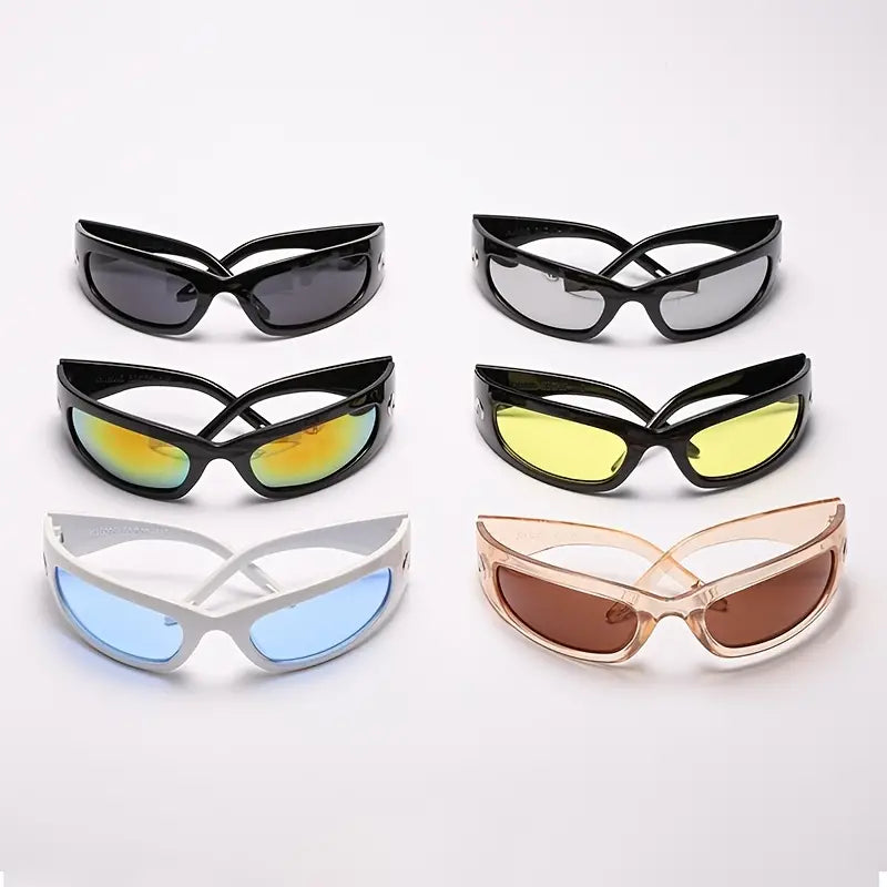 New Athletic Sunglasses Fashion Moon Pattern Outdoor Sunscreen Glasses Men's And Women's Sports Riding Hiking Marathon Sunshades