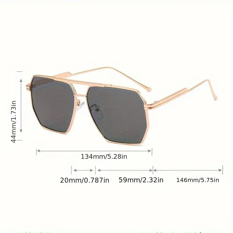 Large Aviator Sunglasses For Women Men Retro Fashion Mirrored Anti Glare Sun Shades For Driving Beach Party