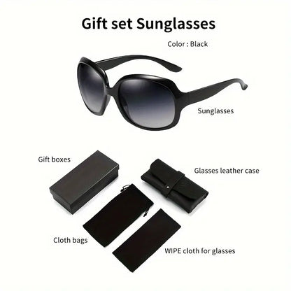 Polarized Oval Sunglasses For Women Luxury Gradient Fashion Outdoor Sun Shades For Driving Beach Travel