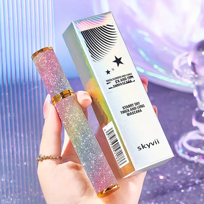 Ultimate Starry Sky Mascara – Curling, Lengthening, Waterproof, Long-Lasting, Smudge-Proof, Fragrance-Free & Suitable for All Skin Types - Perfect for Beginners