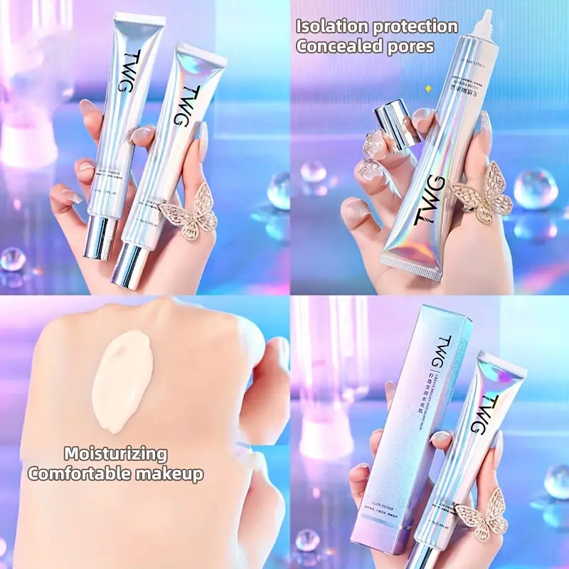 Long-Lasting Moisturizing Brightening Concealer Primer - Perfect for Oily Skin and Pores