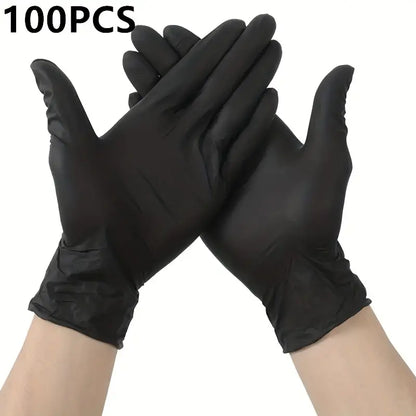 Black Disposable Latex Free, Disposable Gloves, Latex And Powder Free, Waterproof Household Cleaning Gloves, Multifunctional Gloves Suitable For Food Processing And Preparation, Kitchen, Painting, Beauty Salon