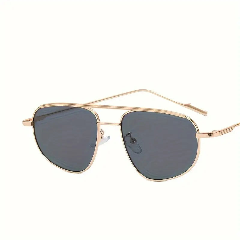 Double Bridge Aviator Sunglasses For Women Men Casual Gradient Fashion Sun Shades For Driving Beach Travel