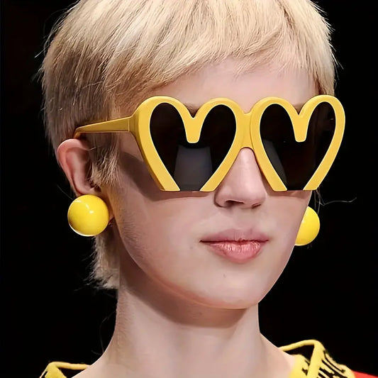 Heart Shaped Sunglasses For Women Men Funny Candy Color Fashion Decorative Shades Props For Costume Party Club