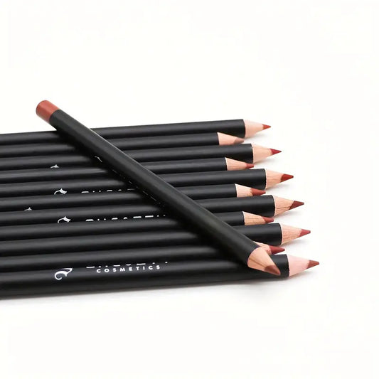 12pcs Multi-color Lip Liner Set, Waterproof, Sweat Proof, Long Lasting And Natural Look Lip Liner Crayon Valentine's Day Gifts