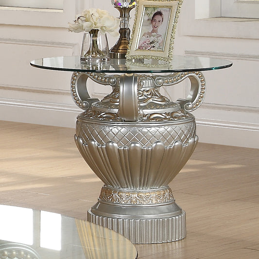 End Table in Silver