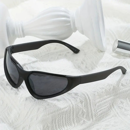 Y2K Sunglasses For Women Men Trendy Shield Wrap Around Sunglasses Fashion Sports Cycling Driving Mirror Sun Shades