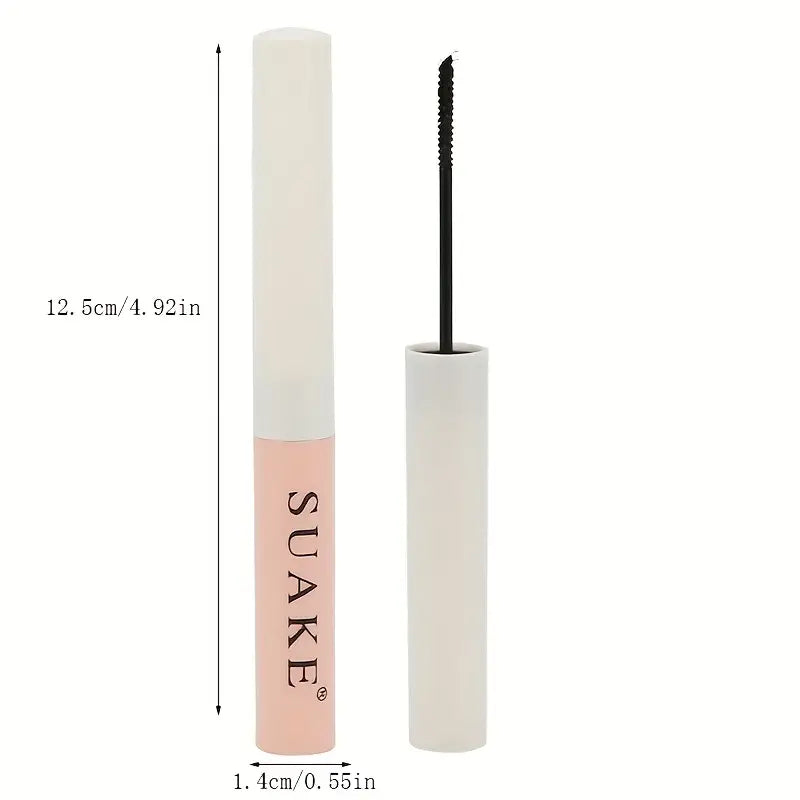 Mascara tube rose imperméable : cils longs et fins et formule végétalienne | Convient à tous les types de peau 