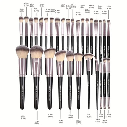 MAANGE Pro Makeup Set, 30 Premium Nylon Bristles Brushes, ABS Rod, Ideal for Normal Skin, Perfect Christmas Gift for Beauty Enthusiasts