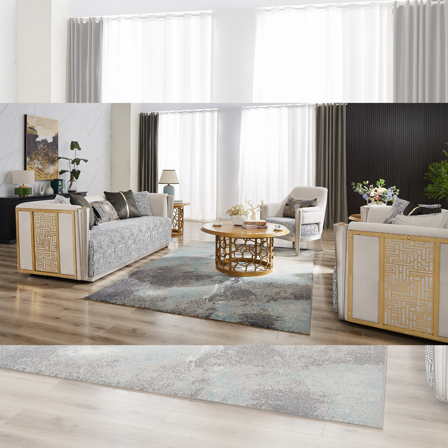 Living Room 3pc Sofa Set