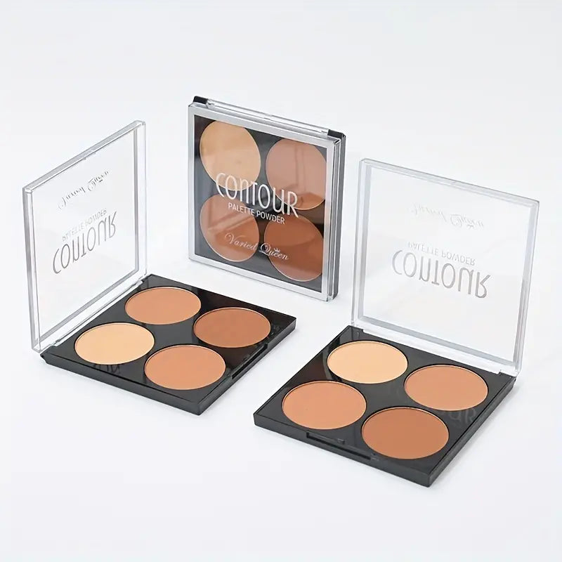 3D Contour Palette Powder - Matte Nose Shadow and Concealer for Beginners - Delicate and Long-Lasting Makeup Tool